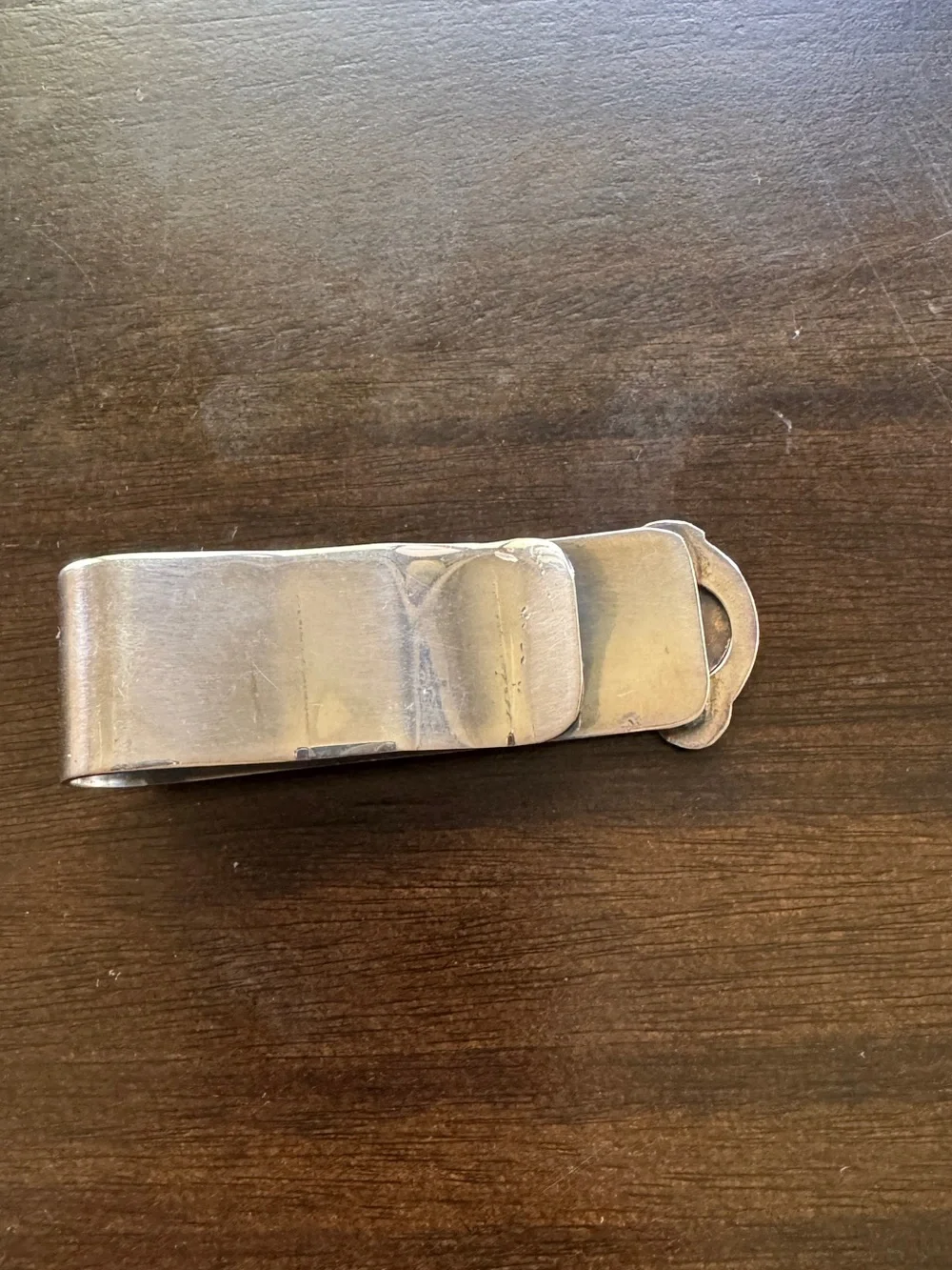 Vintage Argentina Alpaca Silver Money Clip National Emblem